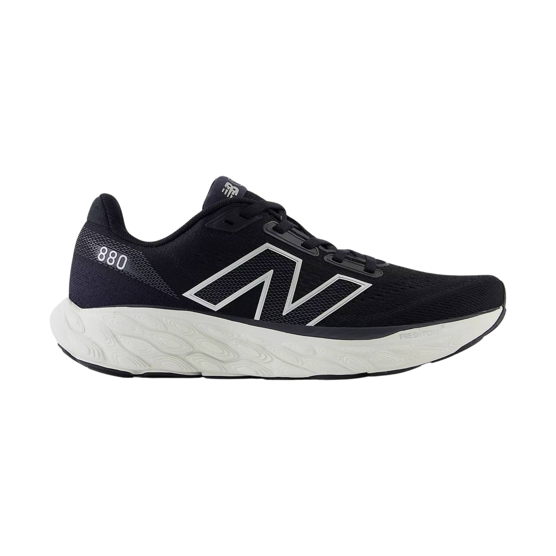 New Balance Women's Fresh Foam X 880v14 Running Shoes - Black with Sea Salt and Silver Metallic by Lenny's Shoe & Apparel