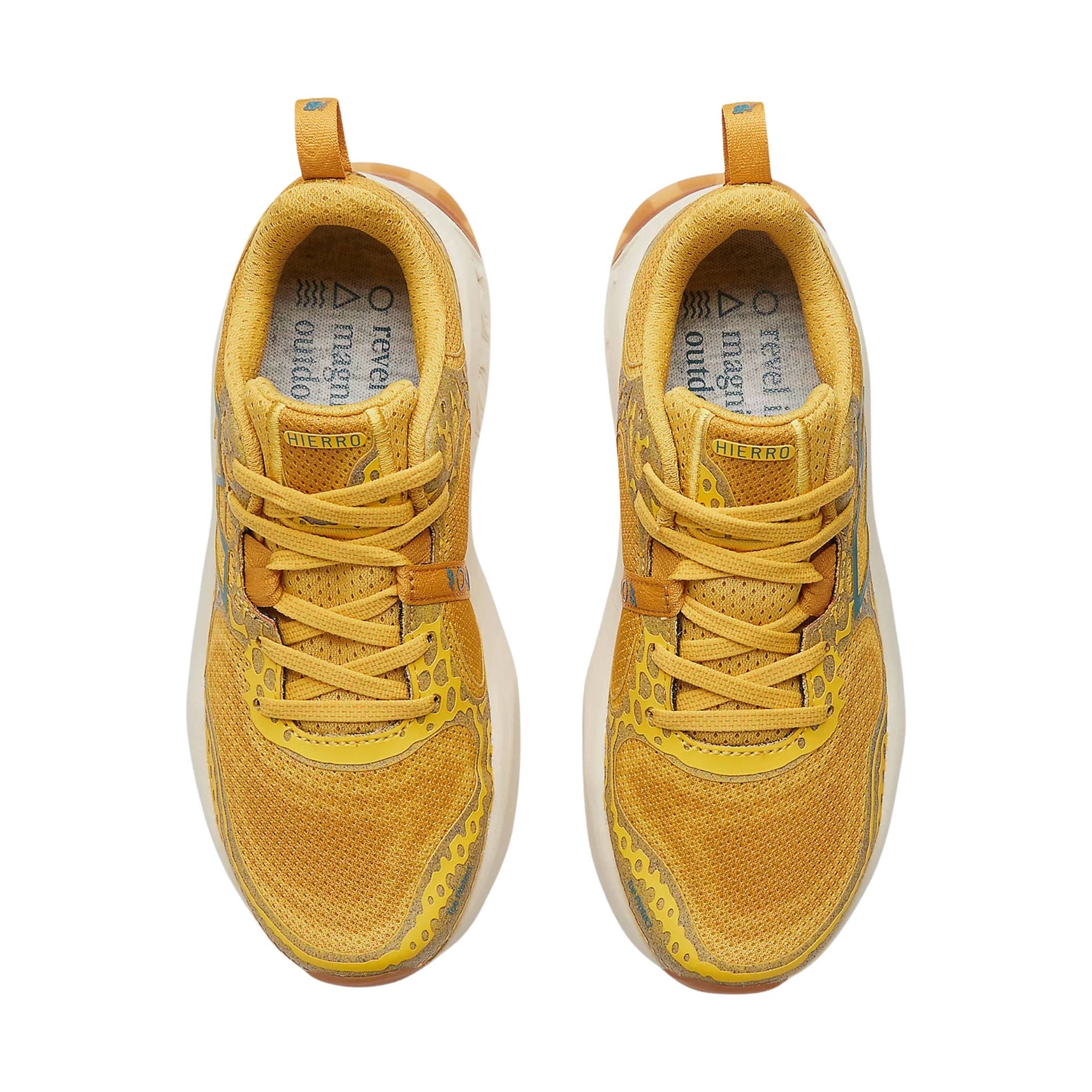New Balance Women's Fresh Foam X Hierro v8 Trail Shoes - Ginger Lemon with Calcium and Terrarium by Lenny's Shoe & Apparel