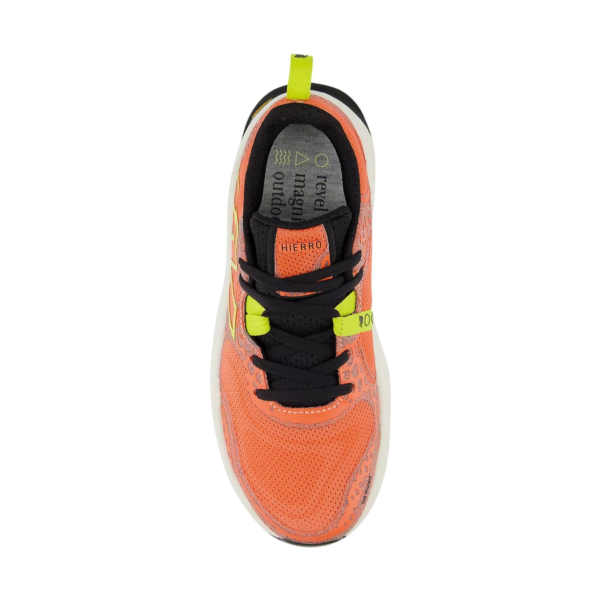 New Balance Women's Fresh Foam X Hierro v8 Trail Shoes - Gulf Red with Tea Tree and Angora by Lenny's Shoe & Apparel