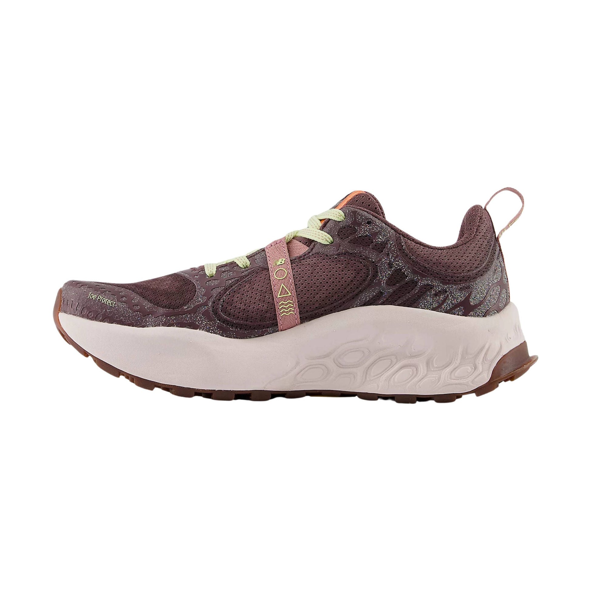 New Balance Women's Fresh Foam X Hierro v8 Trail Shoes - Licorice with Gulf Red and Pink Granite by Lenny's Shoe & Apparel