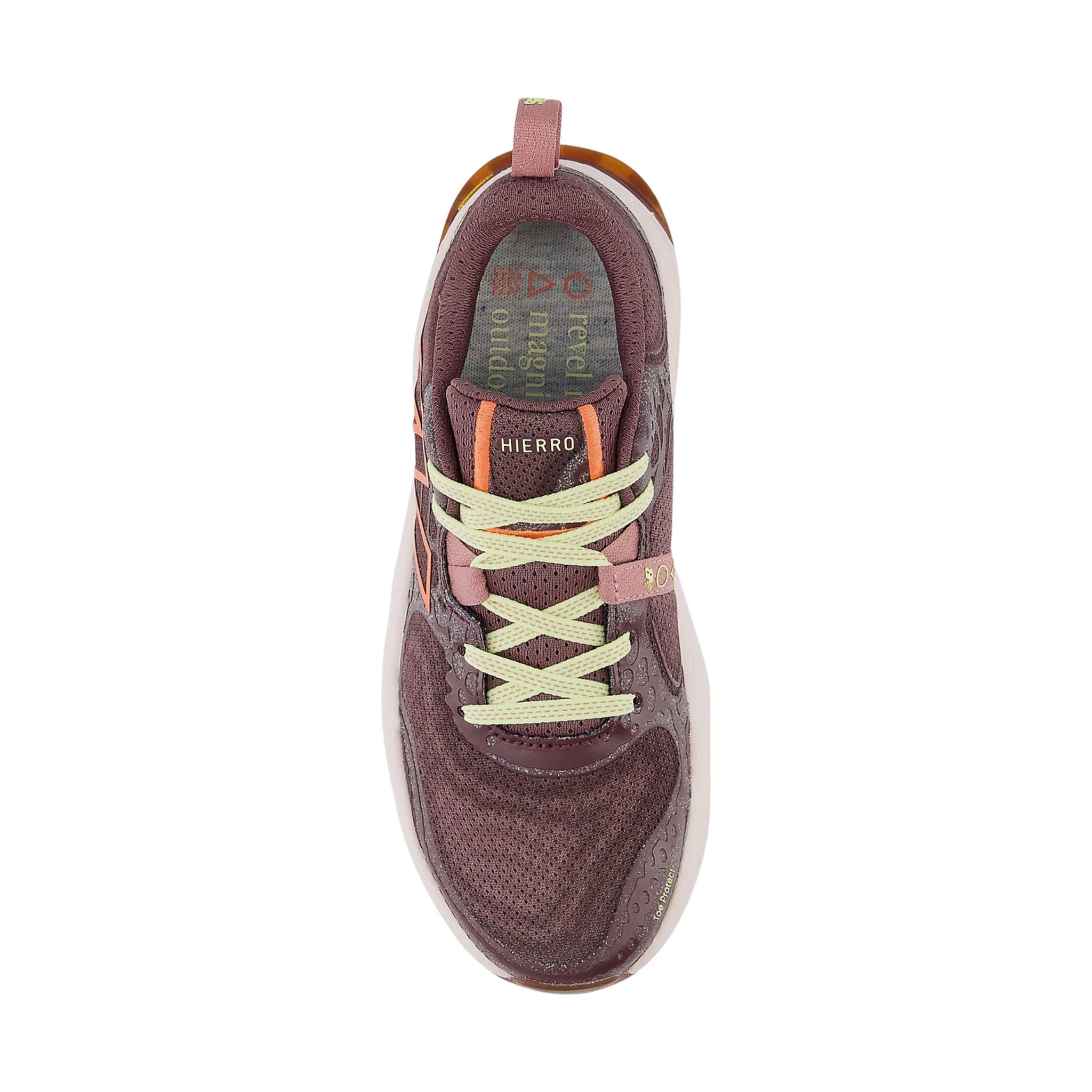 New Balance Women's Fresh Foam X Hierro v8 Trail Shoes - Licorice with Gulf Red and Pink Granite by Lenny's Shoe & Apparel
