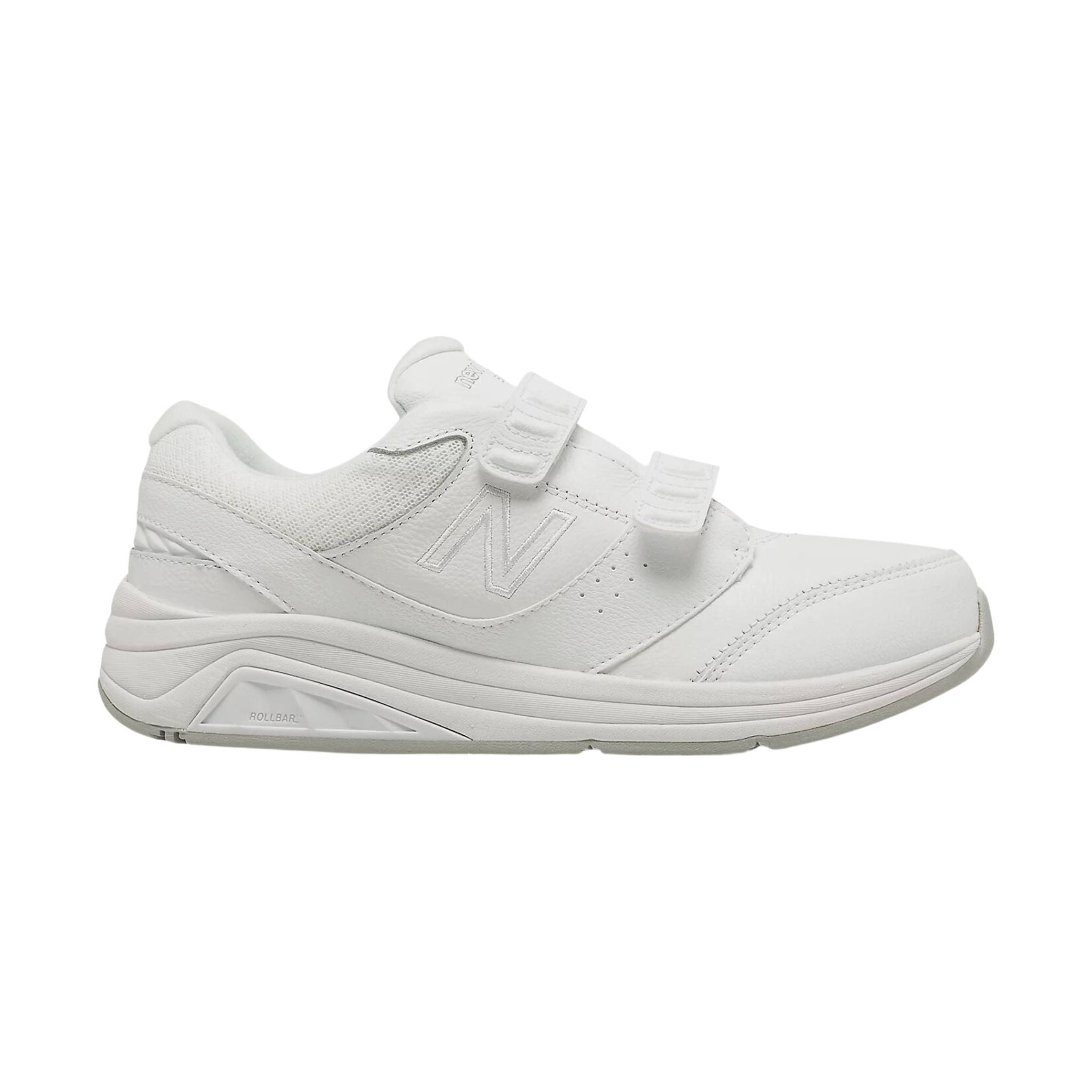 New Balance Women's Hook and Loop Leather 928v3 Walking Shoe - White by Lenny's Shoe & Apparel