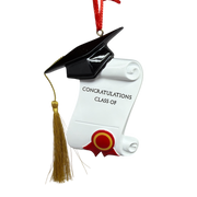 Graduation Ornament with Cap and Tassle