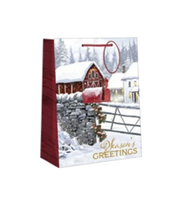 Traditional Small Gift Bag - Rustic Mailbox