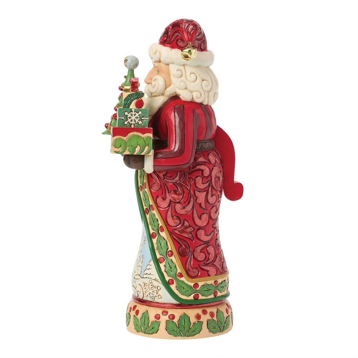 Nutcracker Santa Figurine With Tree Classic