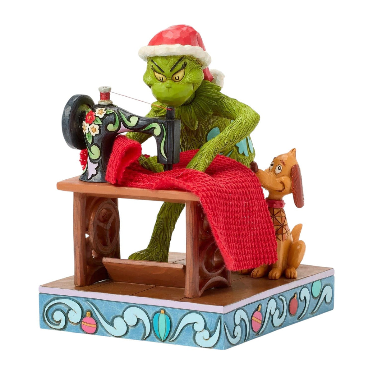 Grinch Sewing his Santa Suit With Max