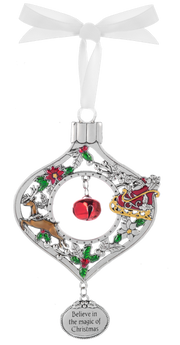 Jingle Bell Ornament - Believe In The Magic Of Christmas
