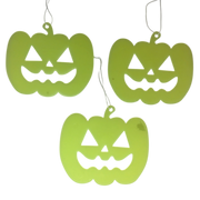 Glow In The Dark Halloween Hanging Pumpkin - Set of 3