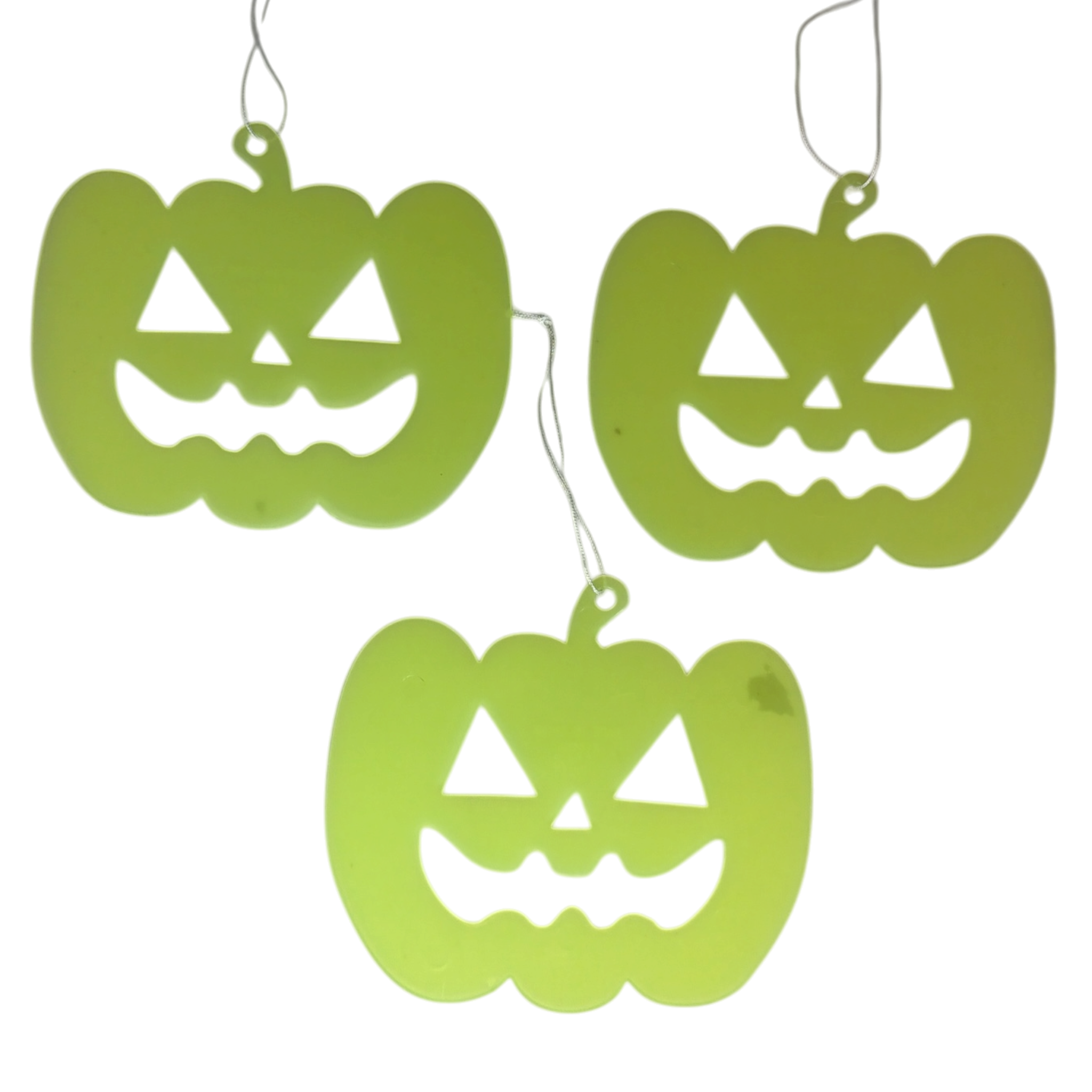 Glow In The Dark Halloween Hanging Pumpkin - Set of 3