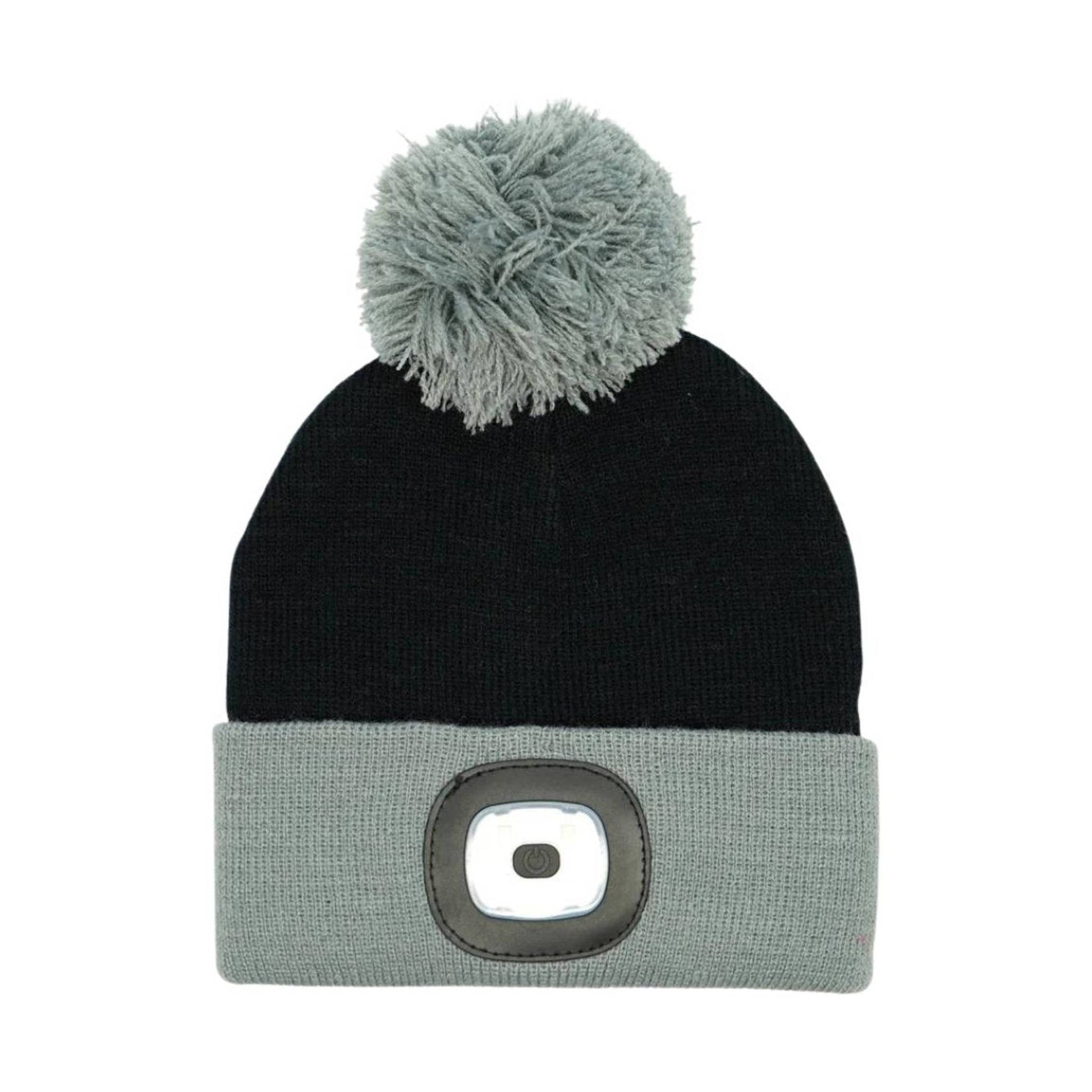 Night Owl Kids' Rechargeable LED Beanie - Black by Lenny's Shoe & Apparel