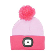 Night Owl Kids' Rechargeable LED Beanie - Pink by Lenny's Shoe & Apparel