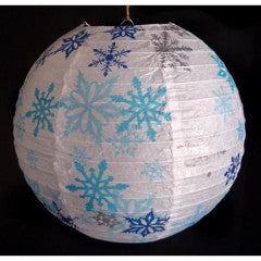 Paper Lantern 14in Regular Rib Pattern Snowflakes by Homeportonline