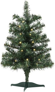 18 Inch Mini Pre-Lit Christmas Tree