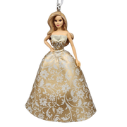Holiday Barbie Ornament - Floral Dress