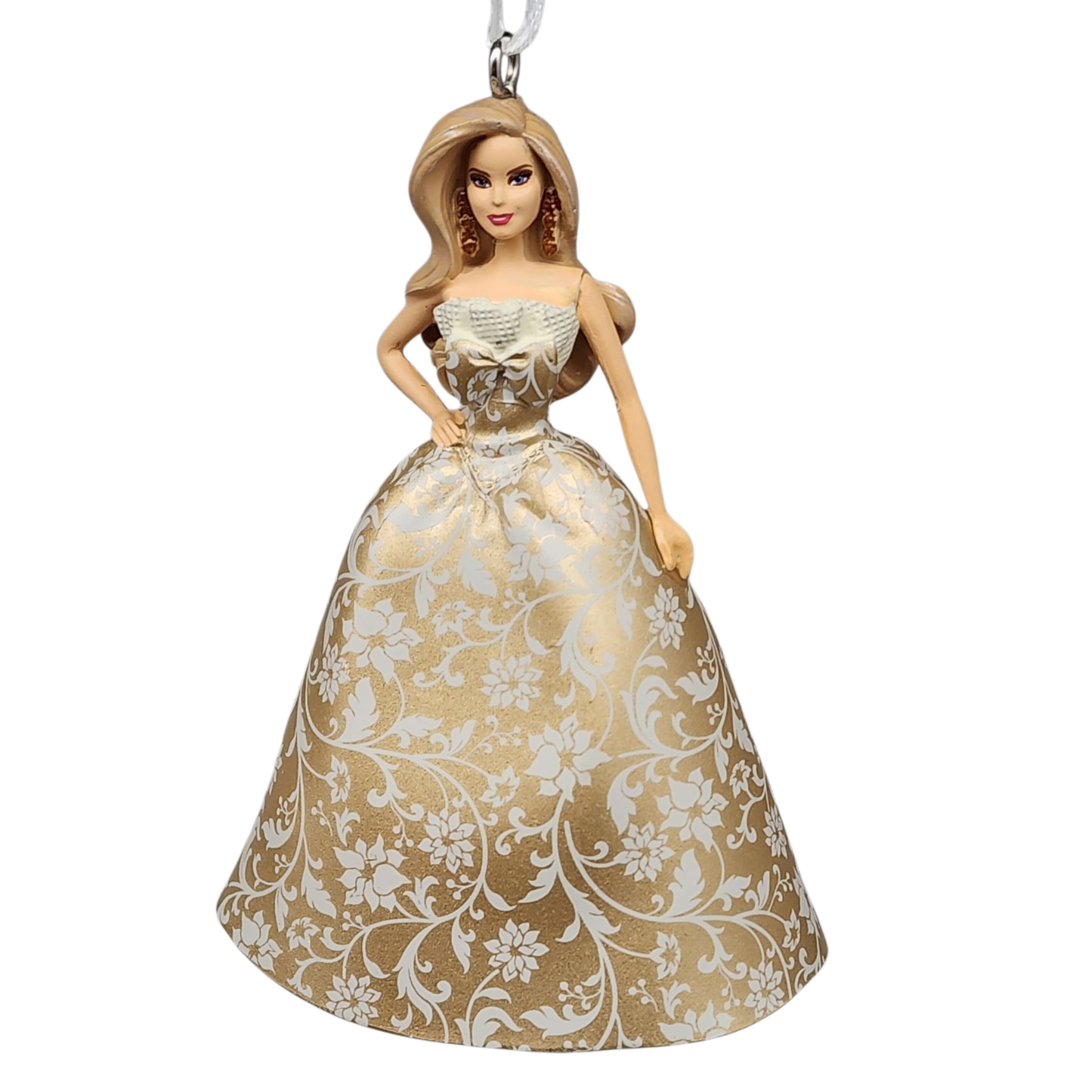 Holiday Barbie Ornament - Floral Dress
