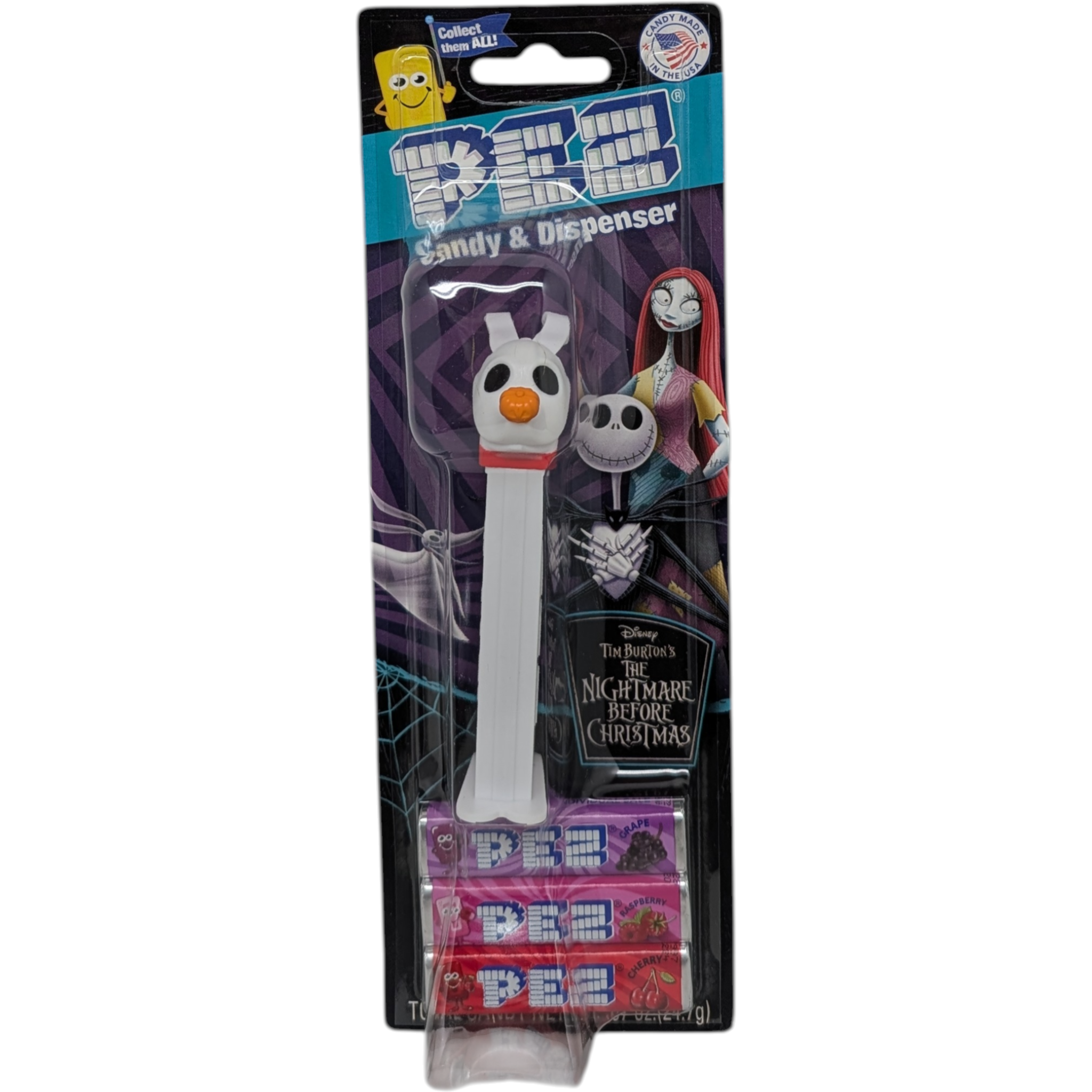Pez Dispenser with 3 Candy rolls - Nightmare Before Christmas - Zero the Ghost Dog