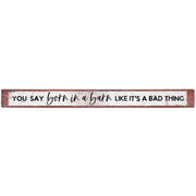 16 inch Shelf Sitter Sign - Born In A Barn