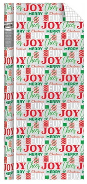Prismatic Foil Roll Wrap - 30" x 120" - Christmas Notions