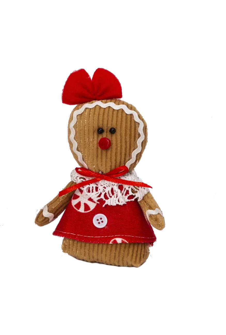 Plush Gingerbread Ornament - 5 Inch - Boy