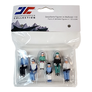 Ski Lift Figurines - Seated - 6 Piece - Style 1