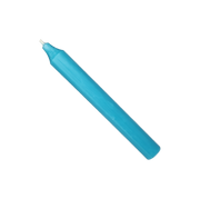 Rustic Taper Dinner Candle - 7 Inch Turquoise