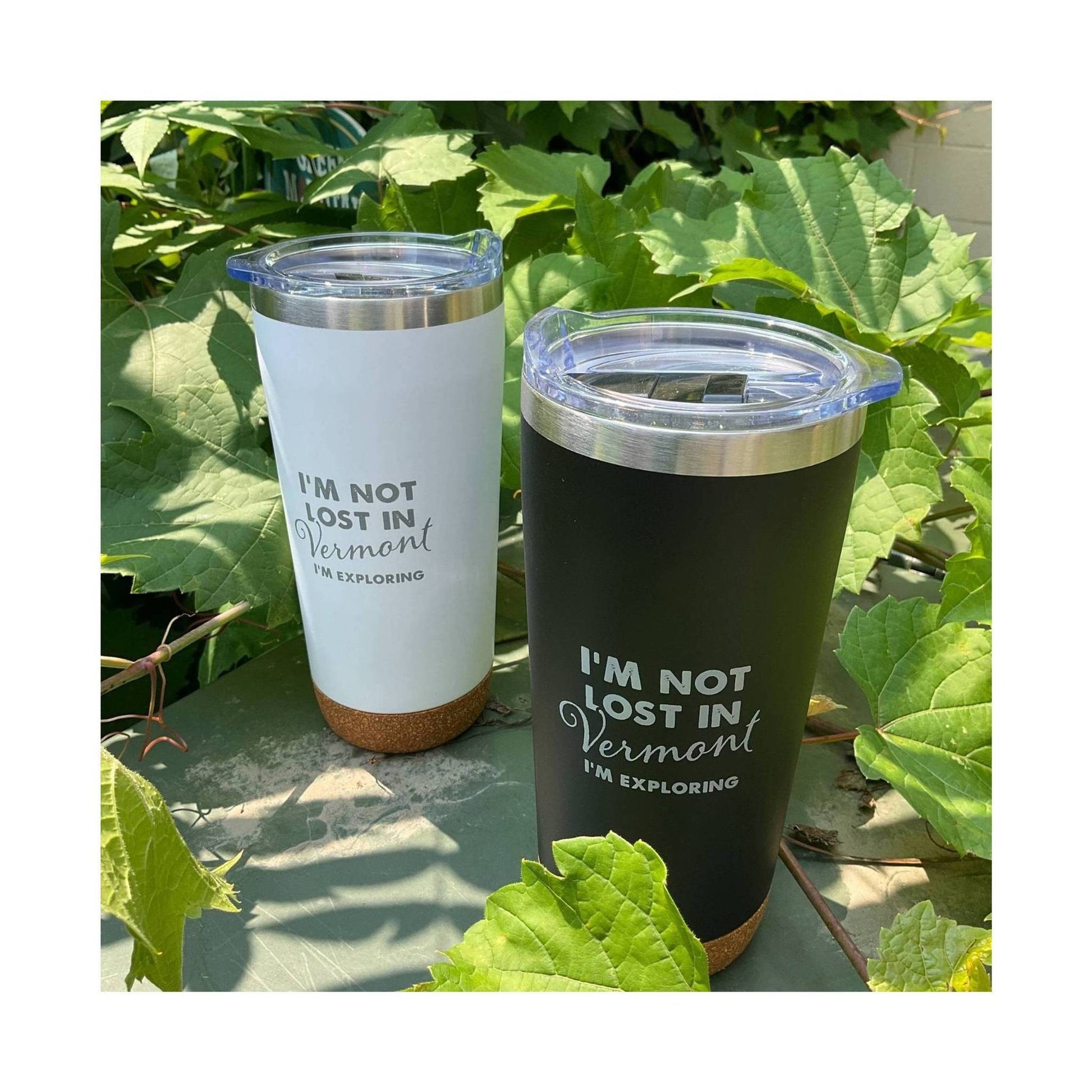 Not Lost in Vermont Tumbler 20 oz - White by Lenny's Shoe & Apparel