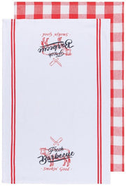 BBQ Towel S/2 by Kiss the Cook