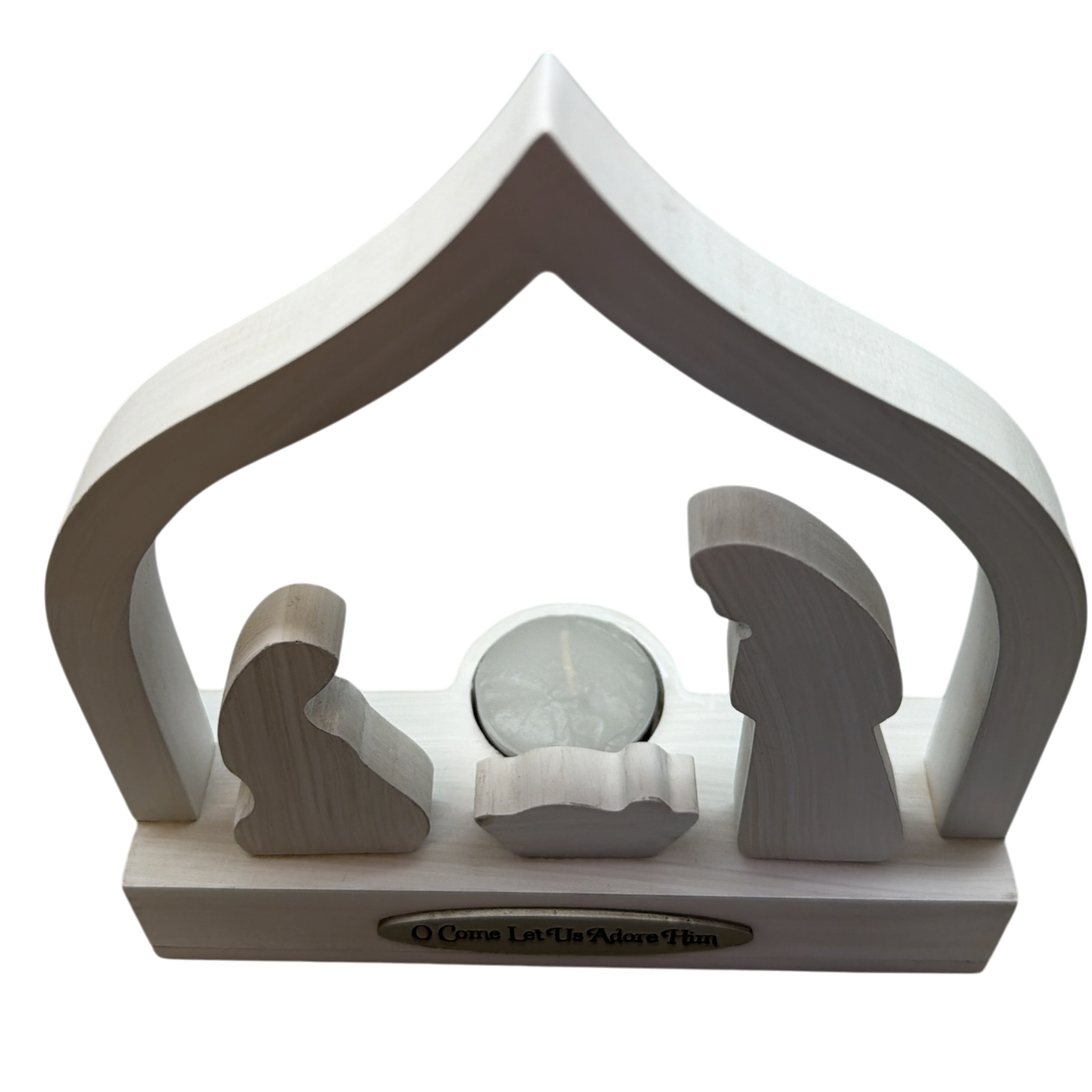 Nativity Candle Holder