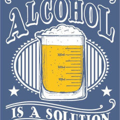 Tin Sign - Alcohol Solution by Homeportonline