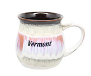 Drip Glaze Two-tone Pot Mug - Red