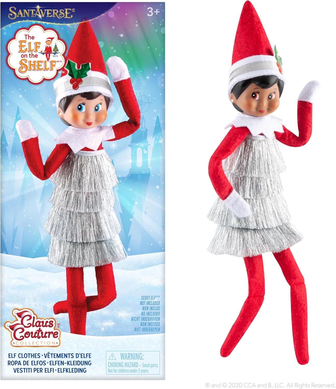 The Elf on the Shelf  Claus Couture Tiny Tinsel Dress