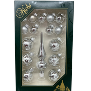 Christmas by Krebs Mini Trimsets with Topper - Silver