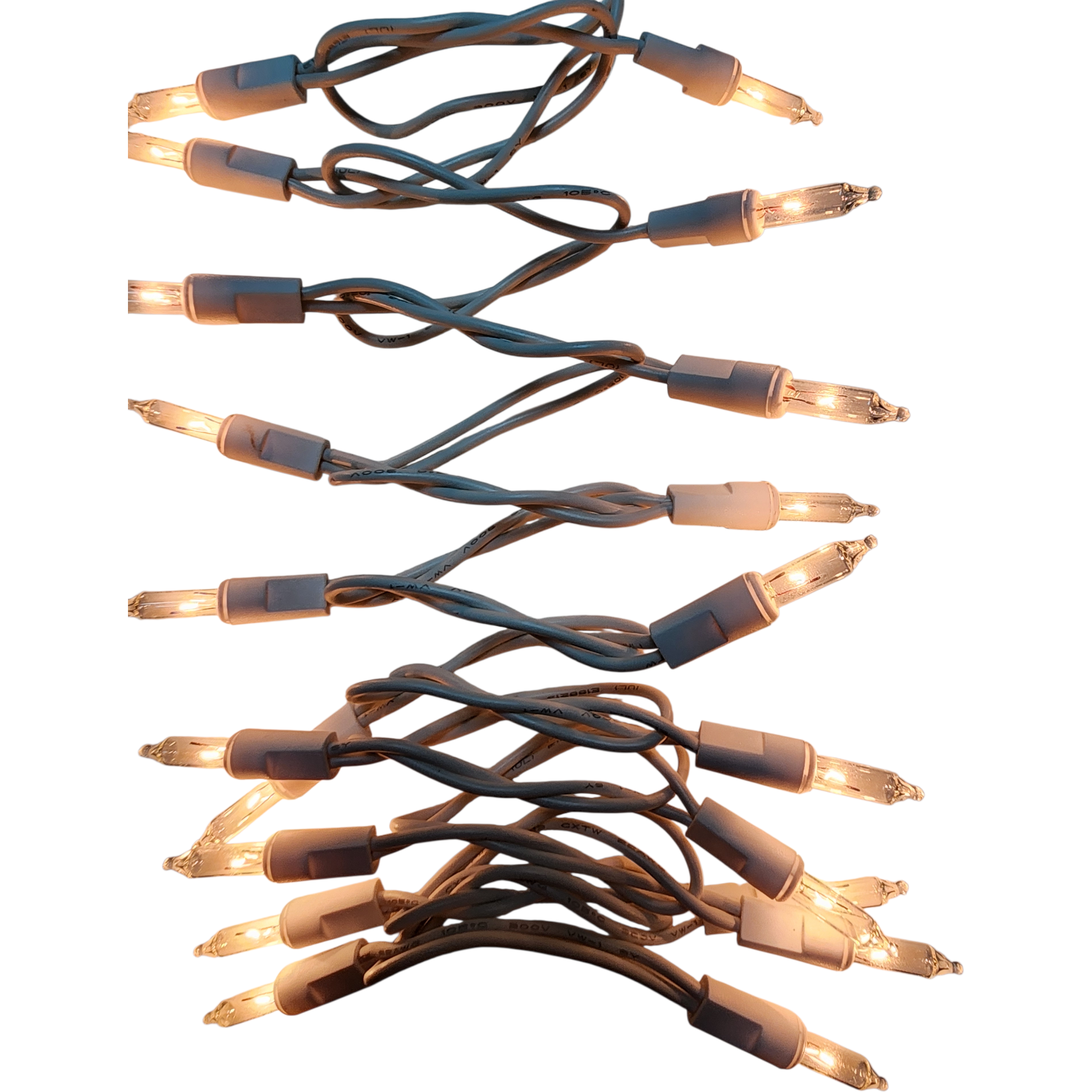 20 Indoor String Lights - Clear Bulb - White Wire