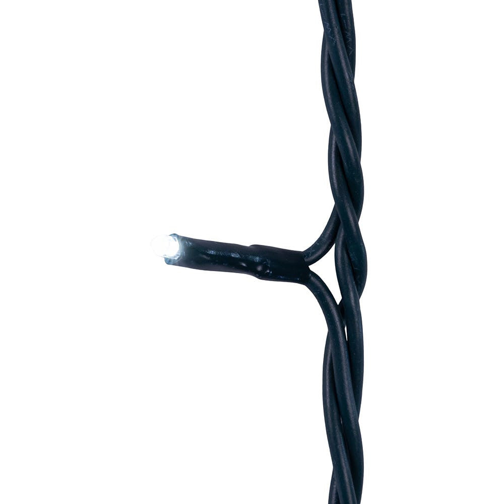 Jingle Bright 100 LED Light Set - Cool White - Green Wire