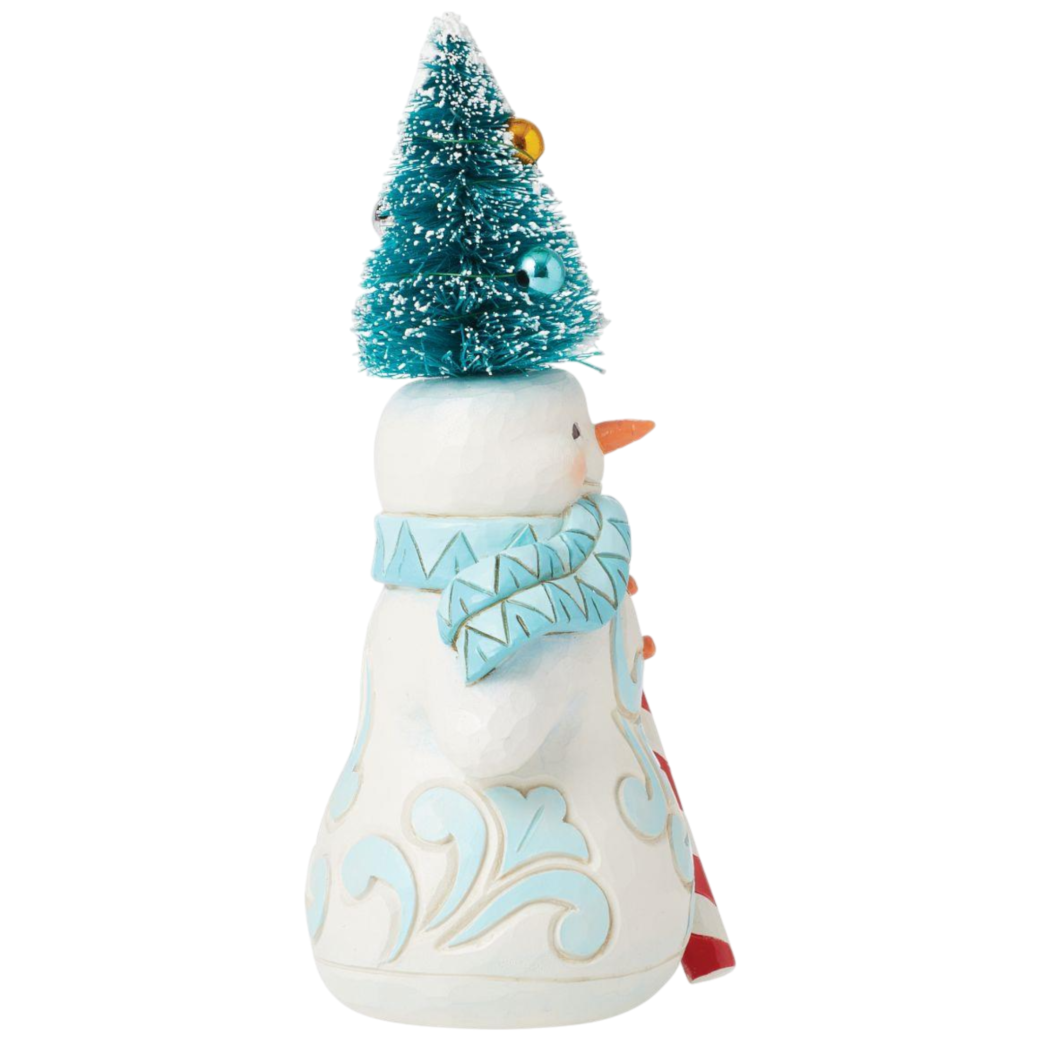 Snowman with Sisal Tree Hat Figurine