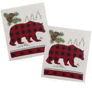 Woodland Wonder: The Bear Swedish Fun Cloths 2 Pack