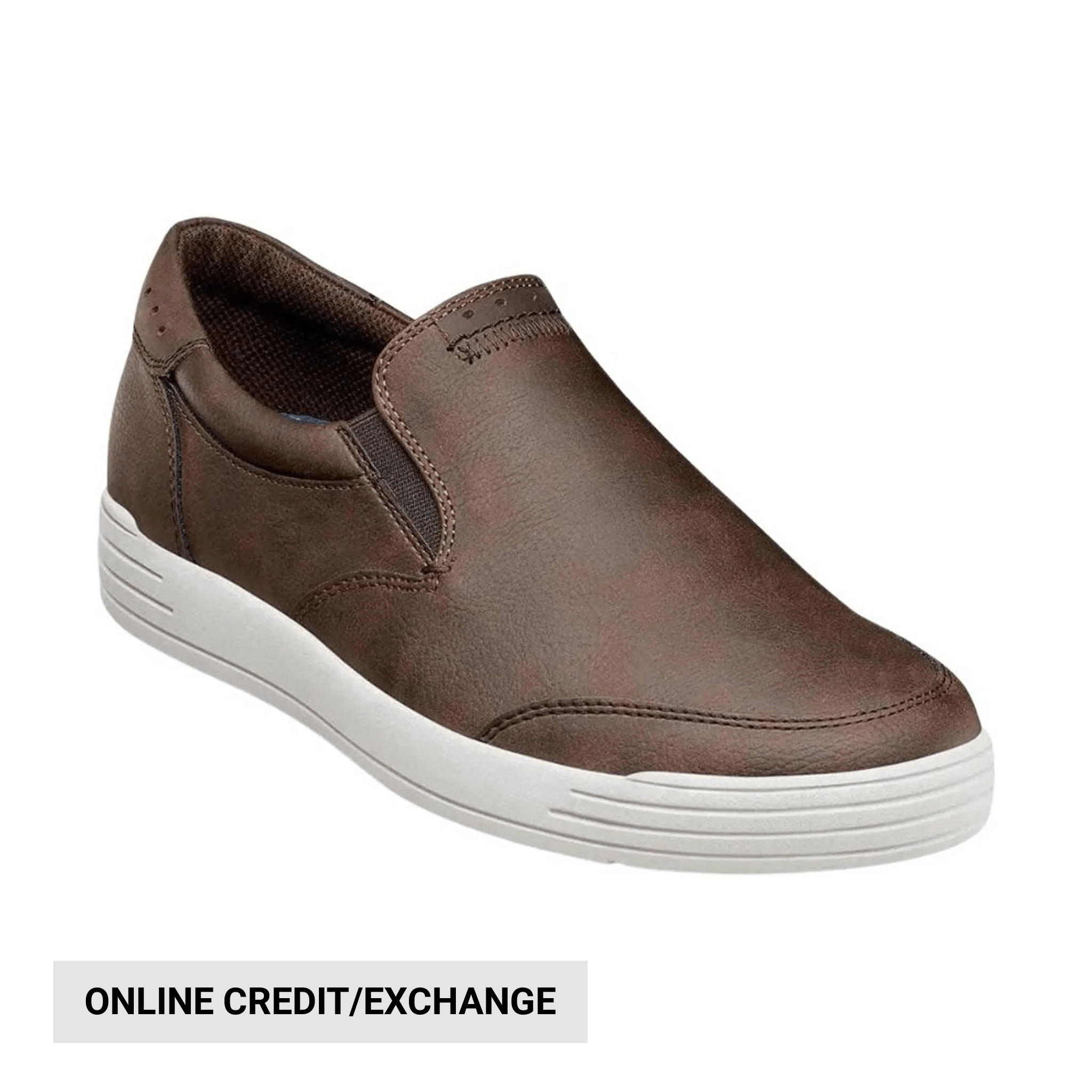 Nunn Bush Men's City Walk Slip On - Brown by Lenny's Shoe & Apparel