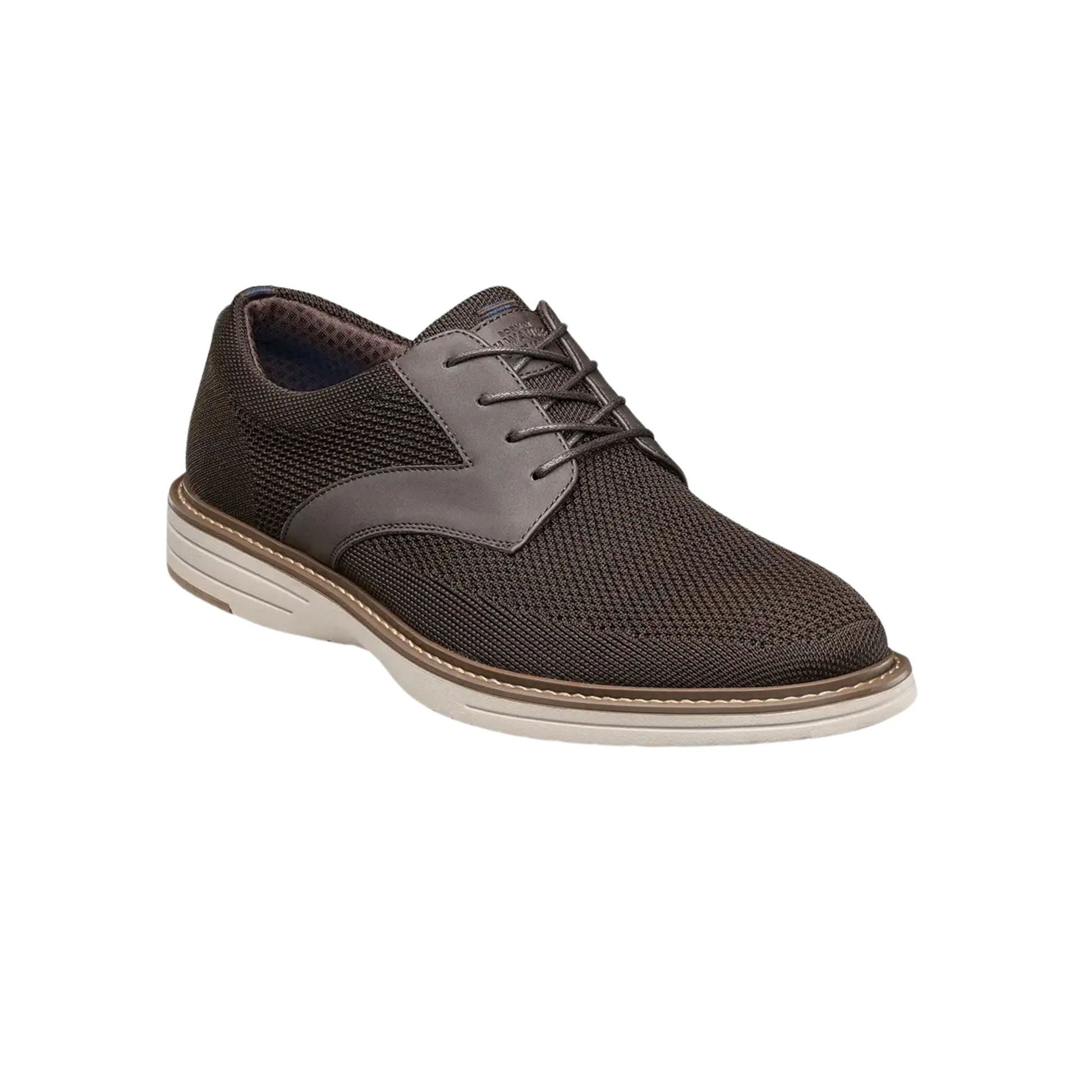 Nunn Bush Men's Griff Knit Plain Toe Oxford Shoes - Brown by Lenny's Shoe & Apparel