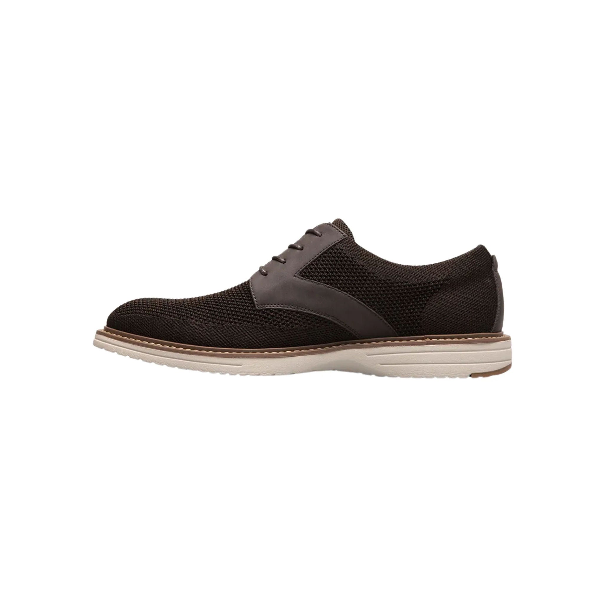 Nunn Bush Men's Griff Knit Plain Toe Oxford Shoes - Brown by Lenny's Shoe & Apparel
