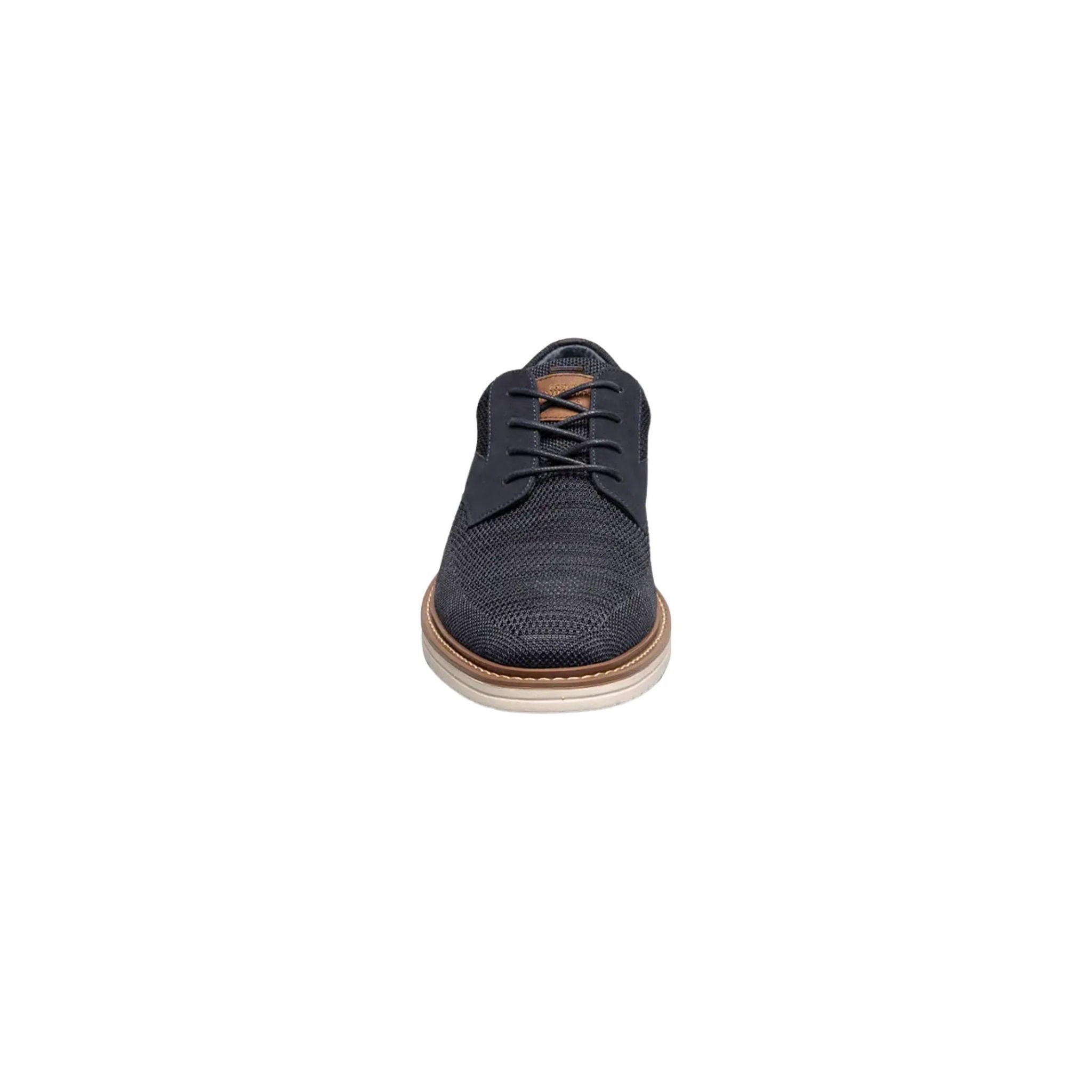 Nunn Bush Men's Griff Knit Plain Toe Oxford Shoes - Navy by Lenny's Shoe & Apparel