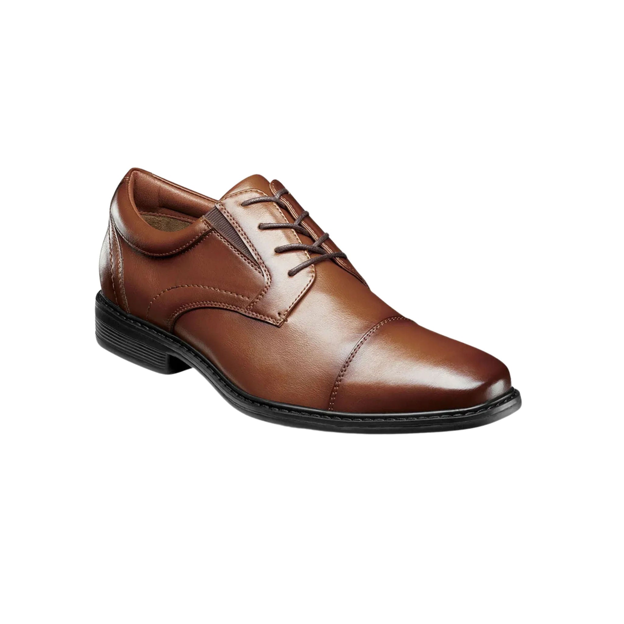 Nunn Bush Men's Jarvis Cap Toe Oxford Shoes - Cognac by Lenny's Shoe & Apparel