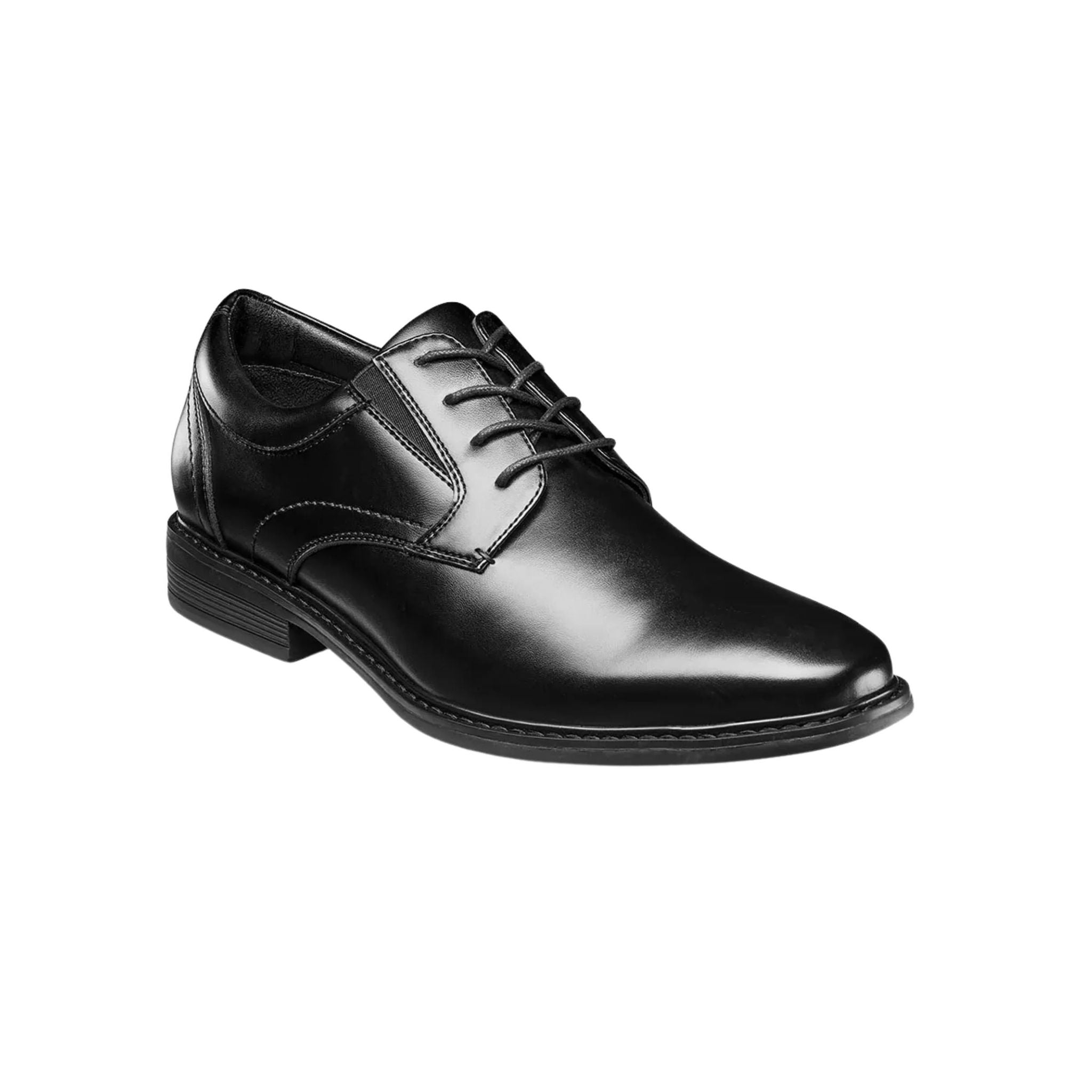 Nunn Bush Men's Jarvis Plain Toe Oxford Shoes - Black by Lenny's Shoe & Apparel