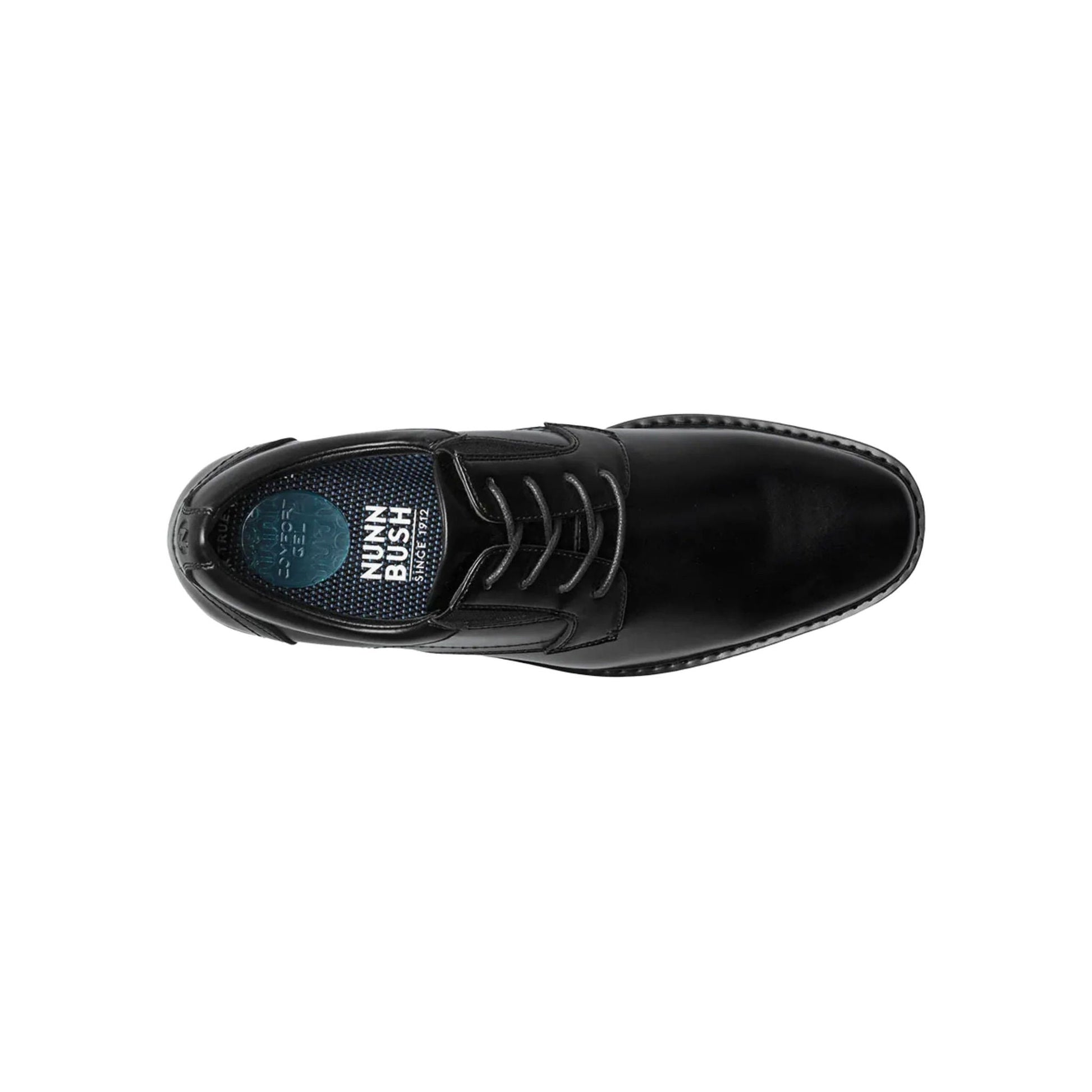 Nunn Bush Men's Jarvis Plain Toe Oxford Shoes - Black by Lenny's Shoe & Apparel