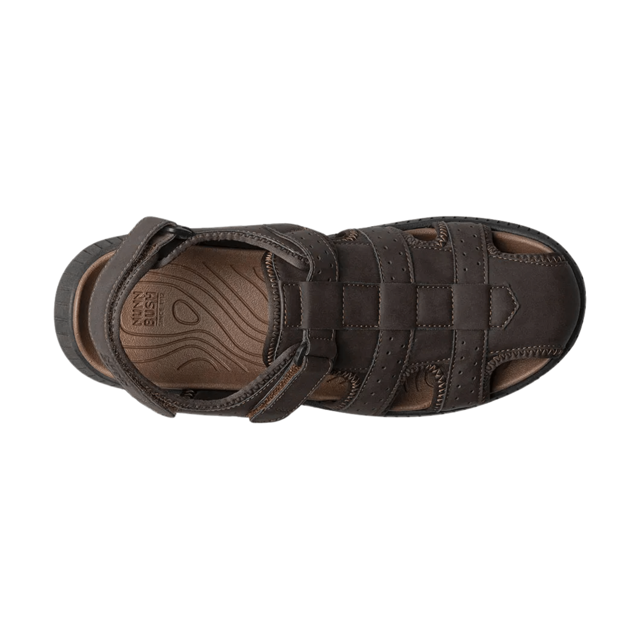 Nunn Bush Men's Laguna Closed Toe Fisherman Sandals - Brown by Lenny's Shoe & Apparel
