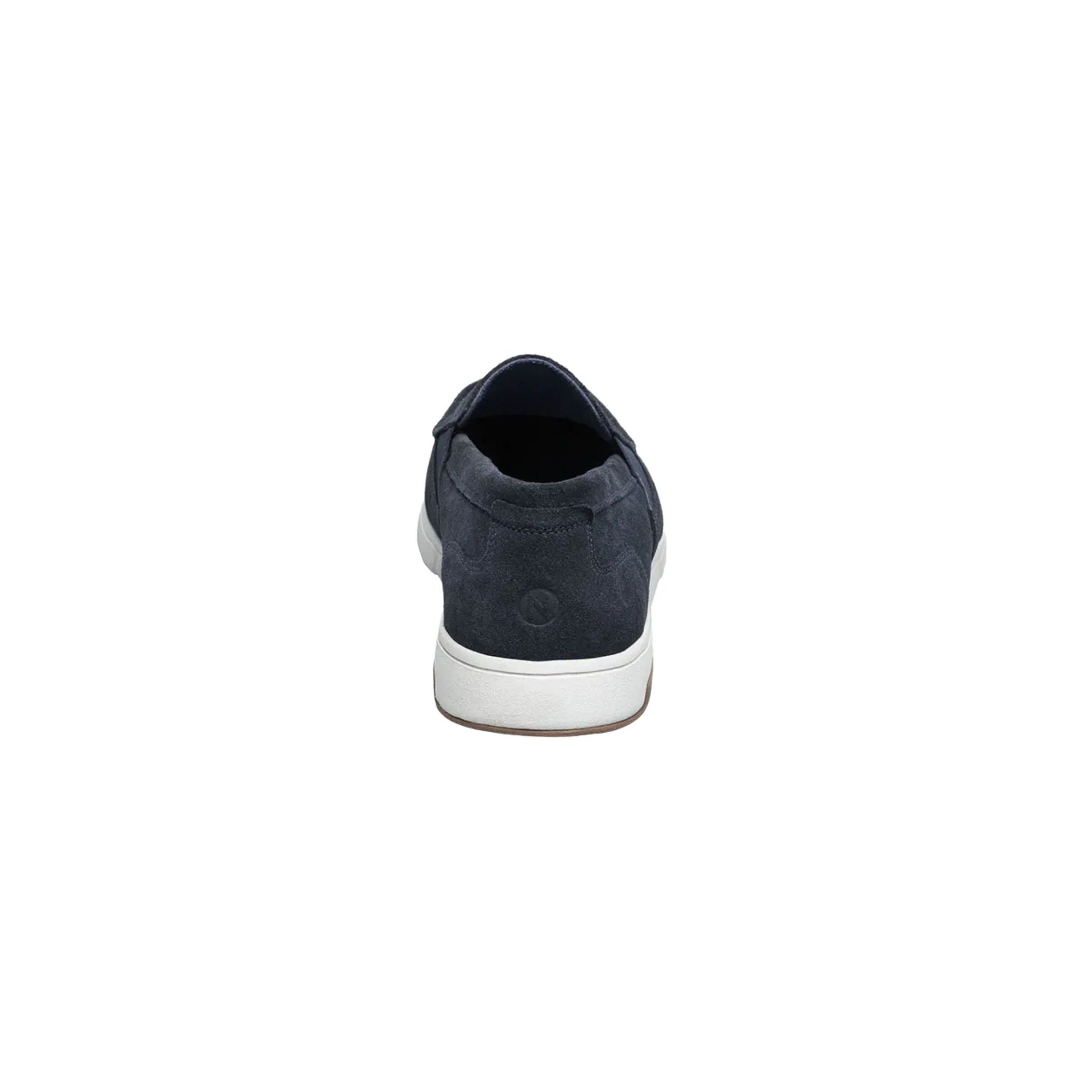 Nunn Bush Men's Luca Suede Moc Toe Venetian Slip On Shoes - Navy by Lenny's Shoe & Apparel
