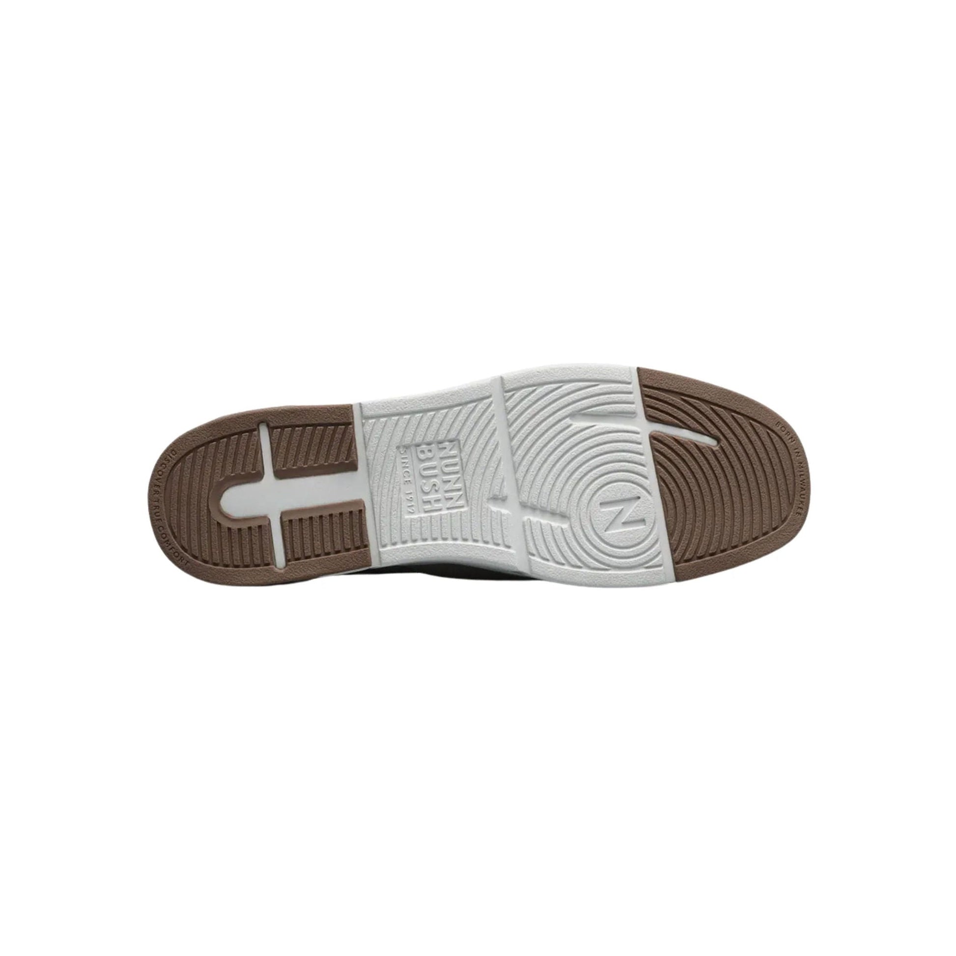 Nunn Bush Men's Luca Suede Moc Toe Venetian Slip On Shoes - Stone by Lenny's Shoe & Apparel