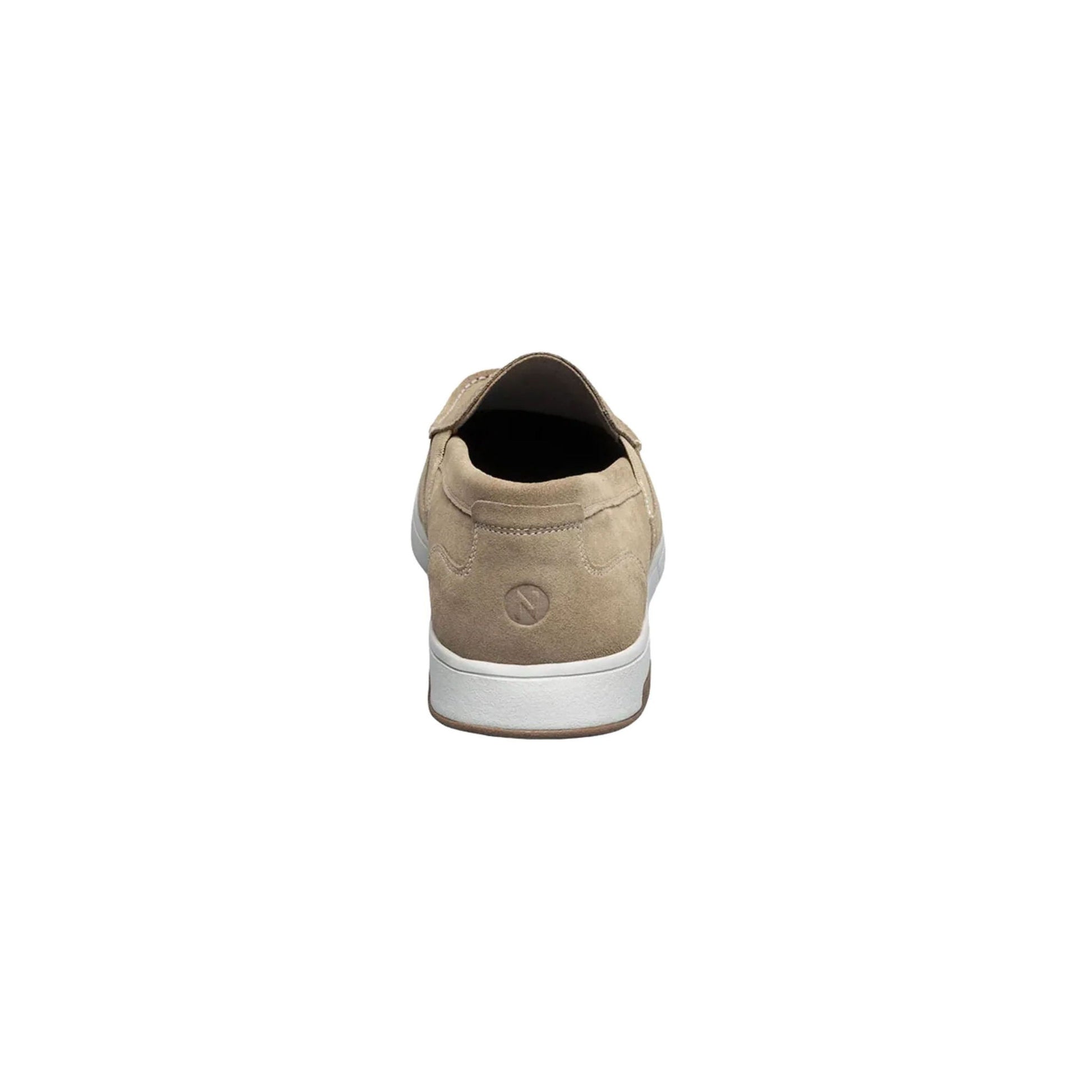 Nunn Bush Men's Luca Suede Moc Toe Venetian Slip On Shoes - Stone by Lenny's Shoe & Apparel