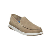 Nunn Bush Men's Luca Suede Moc Toe Venetian Slip On Shoes - Stone by Lenny's Shoe & Apparel