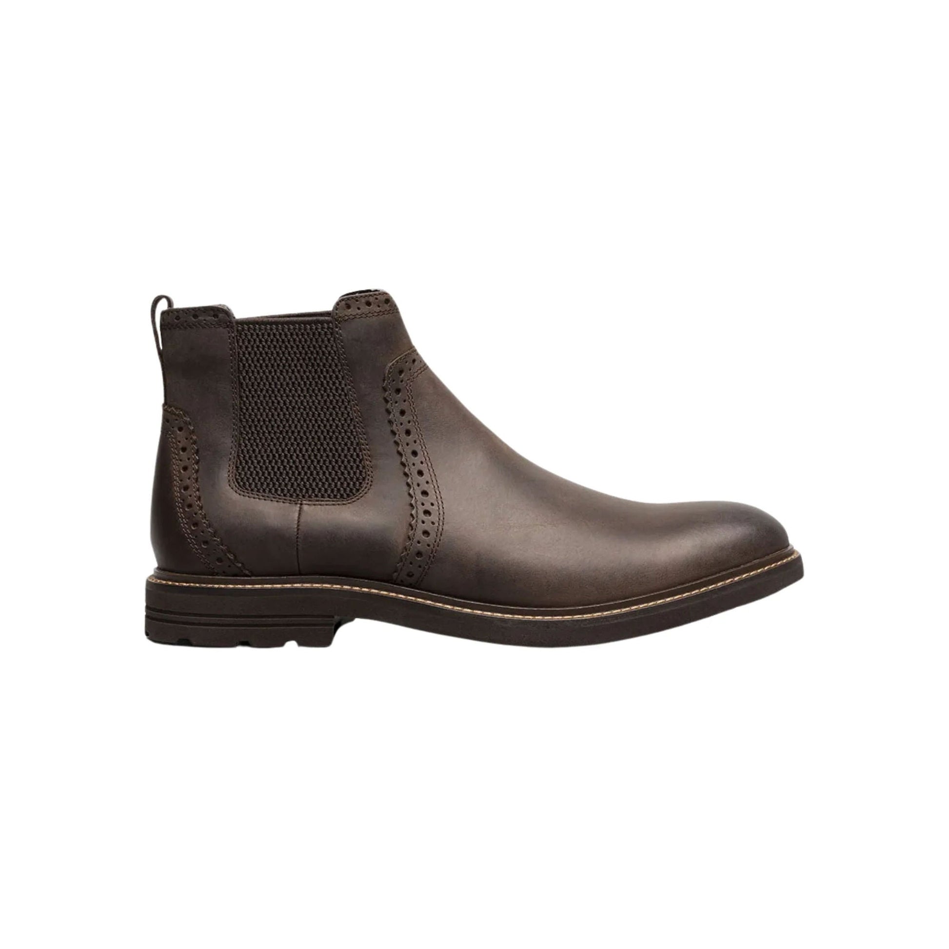 Nunn Bush Men's Otis II Plain Toe Chelsea Boots - Brown by Lenny's Shoe & Apparel