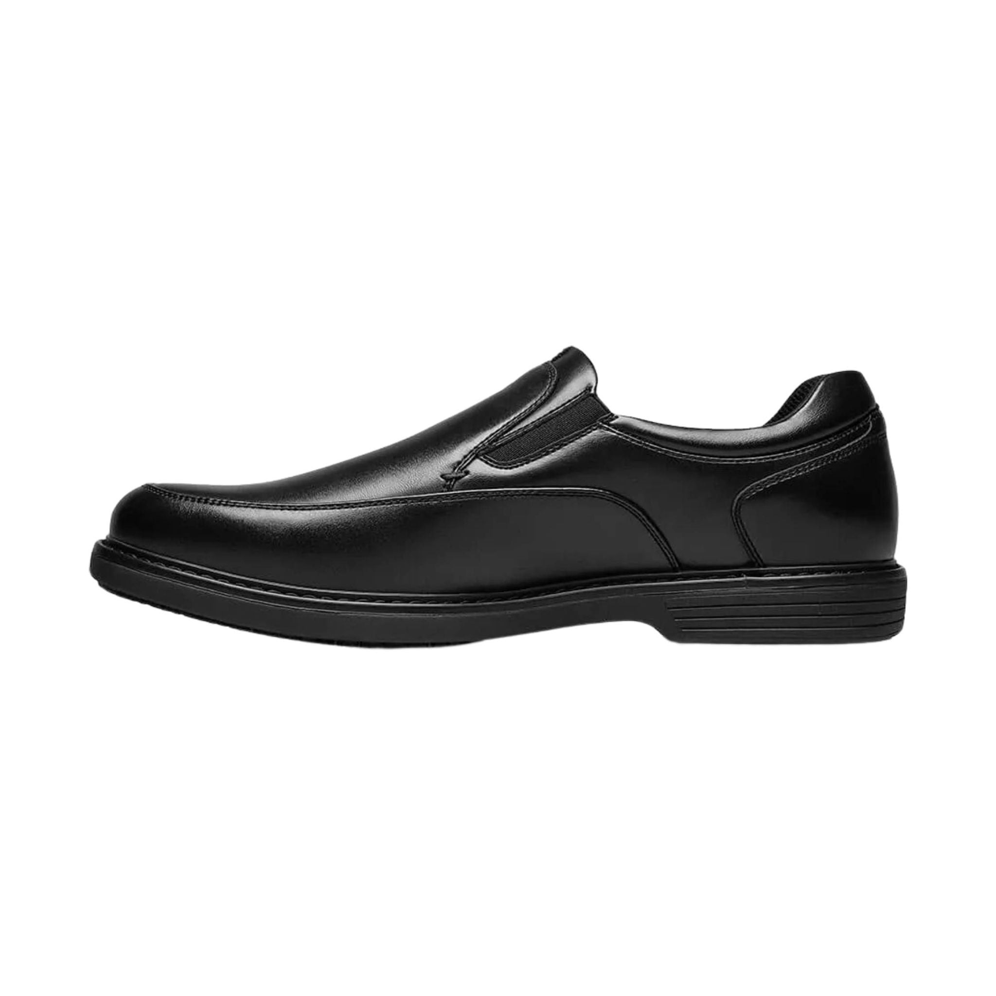 Nunn Bush Wade Work Moc Toe Slip On Work Shoes - Black by Lenny's Shoe & Apparel